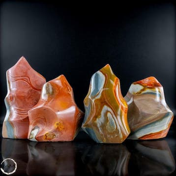 Polychrom-Jaspis Vlammen Set – 3-delige verzamel- en, Verzamelen