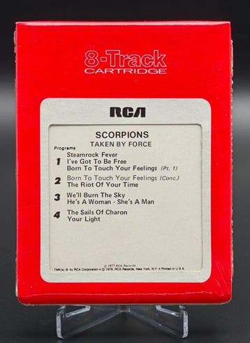 Scorpions - Taken By Force - Sealed - Bande 8-pistes - 1978, Nieuw in verpakking