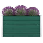 vidaXL Plantenbak verhoogd 100x100x45 cm gegalvaniseerd, Verzenden, Nieuw