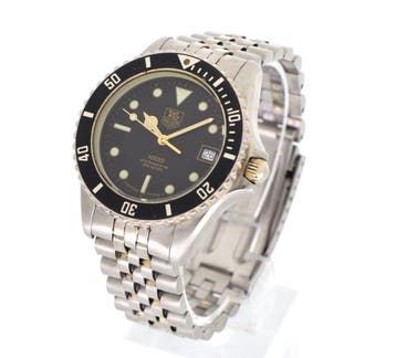 TAG Heuer - TAG Heuer 1000 Professional 200M Two-Tone Black, Handtassen en Accessoires