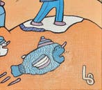 Franse school (XX) - Scène animée