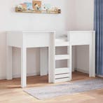 vidaXL Stapeld bed voor kids met opslag Wit 75 x 190 cm, Verzenden, Nieuw