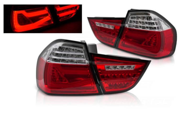 LEDbar achterlichten dynamisch knipperlicht Red White, Autos : Pièces & Accessoires, Éclairage, Envoi