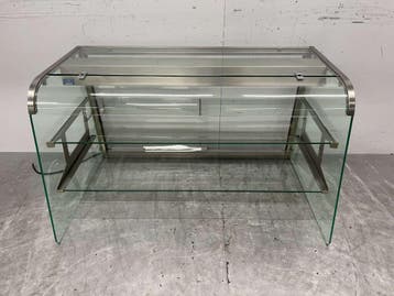 Hotte en verre Buffet en verre avec éclairage 122 cm 230V, Verzenden