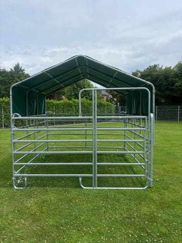 Mobiele schuilstal, weidetent 3.00*3.00 mtr € 1645,80 incl., Stalling