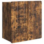 vidaXL Wandkast Gerookt eiken 59 x 31 x 64 cm Bewerkt hout, Huis en Inrichting, Kasten | Overige, Verzenden, Nieuw