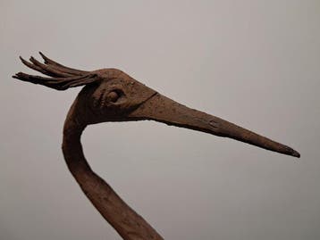 Decoratief ornament - Italië - Standbeeld van een reiger in