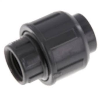 Raccord union en PVC Douille femelle 16mm x Rp femelle 3/8, Verzenden