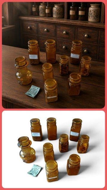 Apothekerspot (10) - Glas - Vintage apotheekpotjes