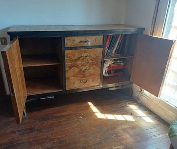 Credenza - Wortelnotenhout - Art Deco (1920-1930)