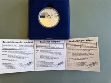 België. 10 Euro 2018 Jacques Brel Proof (Zonder, Postzegels en Munten
