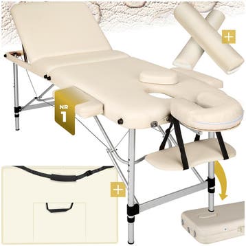 3 zones massagetafel-set met 5cm matras, Sport en Fitness, Verzenden, Nieuw