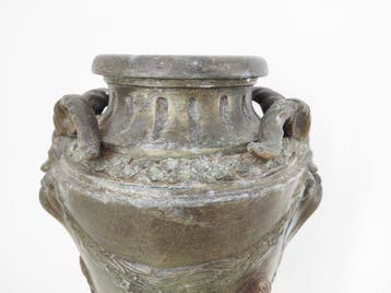 Vase - Régule, Marbre - Putti, signé Tréta, Antiek en Kunst