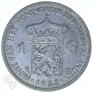 Nederland. Wilhelmina. 1 Gulden 1922 t/m 1940 & 1943 D