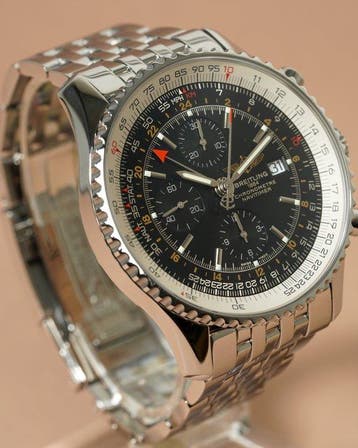 Breitling - Navitimer World GMT Chronograph Full Set -, Nieuw