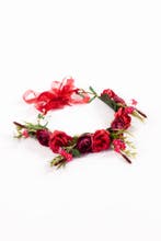 Luxe Bloemenkrans Haar Rozenkrans Rood Rode Bloemen Haarband, Kleding | Dames, Ophalen of Verzenden, Nieuw