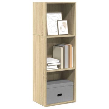 vidaXL Boekenkast 40x30x114 cm bewerkt hout sonoma, Verzenden