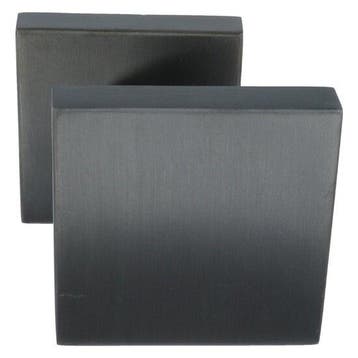Voordeurknop vierkant excentrisch vast op rozet PVD Gunmetal, Ophalen of Verzenden, Nieuw