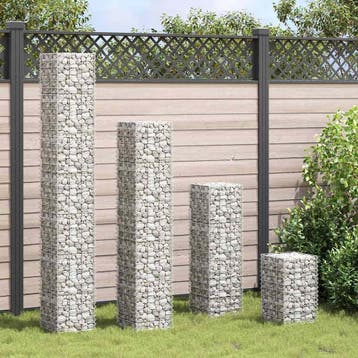 vidaXL Schanskorf plantenbakken 4 st 30x30x50/100/150/200 cm, Verzenden, Nieuw