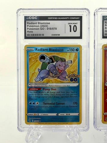 Pokémon - 2 Graded card - Radiant Blastoise & Radiant, Nieuw