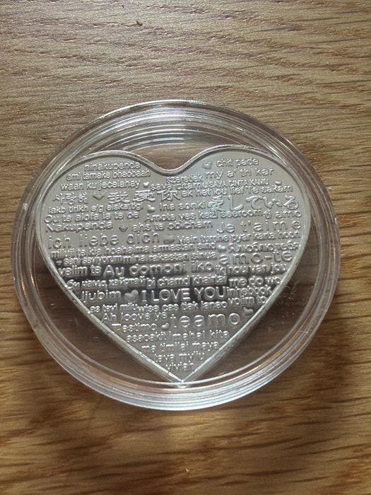 Wereld. ND, Roses for Love - Silver Plated 18g (Zonder, Postzegels en Munten, Munten | Europa | Niet-Euromunten