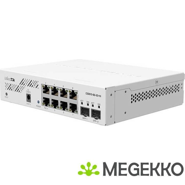 Mikrotik CSS610-8G-2S+IN, Informatique & Logiciels, Commutateurs réseau, Envoi