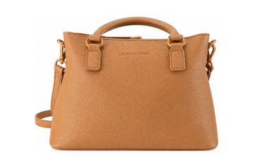 Laurent David Handtas Cognac, Handtassen en Accessoires, Verzenden, Zo goed als nieuw