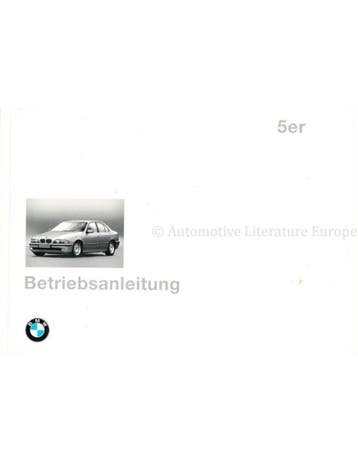 1996 BMW 5 SERIE INSTRUCTIEBOEKJE DUITS