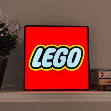 LEGO Custom Item - Lighted LEGO-Style Logo Desktop Sign