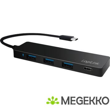 LogiLink UA0311 USB 3.0 (3.1 Gen 1) Type-C 5000Mbit/s Zwart, Verzenden, Nieuw