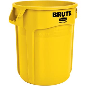 Afvalbak | BRUTE | Kunststof | Geel | 75.7L | Open |, Verzenden, Nieuw in verpakking