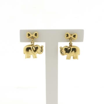 Gouden olifant oorstekers (Oorbellen), Ophalen of Verzenden