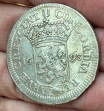 Nederland, Holland Zilveren Dukaat 1693 / zeer vroege, Timbres & Monnaies, Monnaies | Pays-Bas