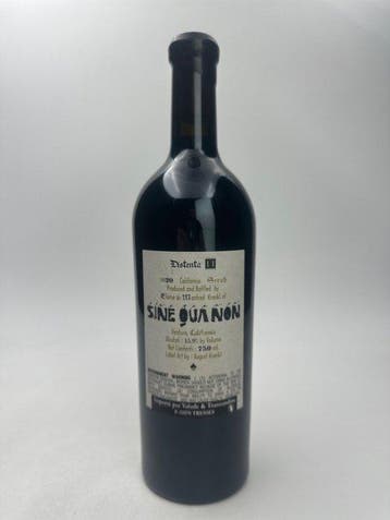 2020 Sine Qua Non Distenta II Syrah - Californie - 1, Nieuw