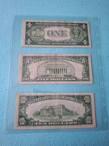 Verenigde Staten van Amerika. - 1, 5, 10 Dollars - 1934/1935