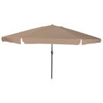vidaXL Tuinparasol Taupe 394 x 394 x 248 cm Polyester en, Verzenden, Nieuw