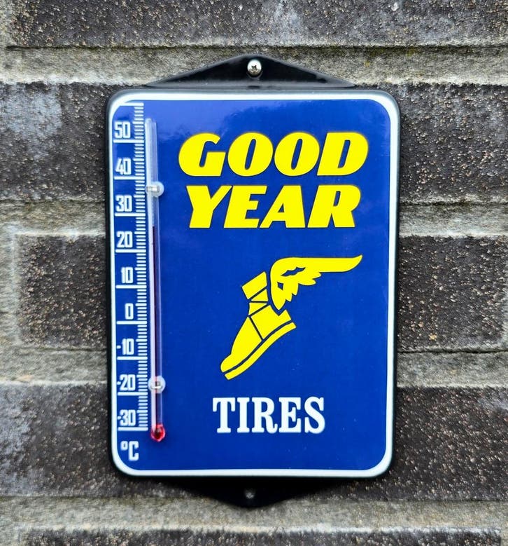 Good Year emaille thermometer, Collections, Marques & Objets publicitaires, Envoi