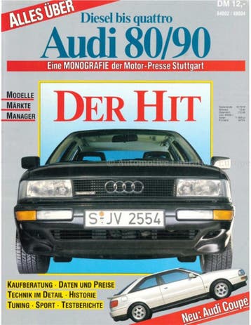 ALLES UBER AUDI 80 / 90, DIESEL BIS QUATTRO, EINE, Livres