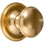 Voordeurknop Paddenstoel 70mm messing antiek, Nieuw