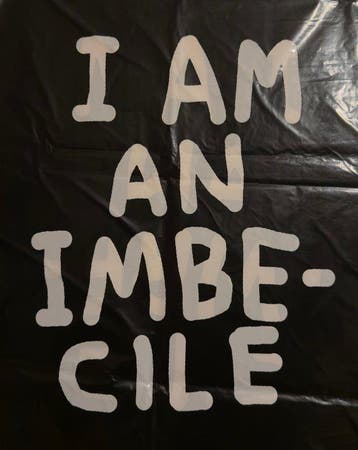 David Shrigley (1968) - Sculpture, I am an imbecile - 80 cm