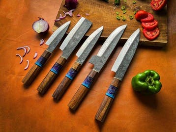 Keukenmes - Kitchen knife set - Keukenmes. Koksmes.
