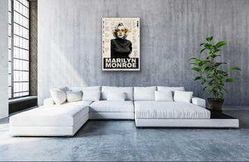 Eric Brumette - MARILYN PAPER - Toile L - EDITION LIMITED