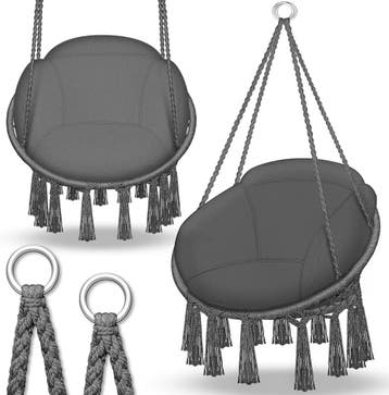 Hangstoel - Binnen & Buiten - Hangschommel - Tot 200kg - Ant, Verzenden, Nieuw