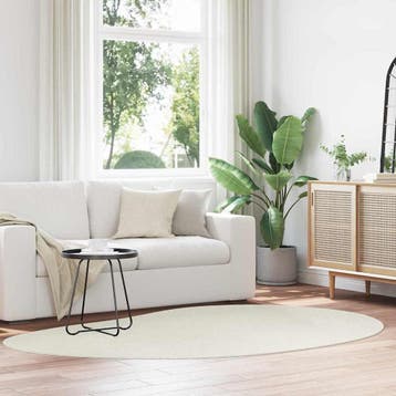 vidaXL Tapijt HUARTE Crèmekleurig 160 x 230 cm Polyester, Maison & Meubles, Verzenden