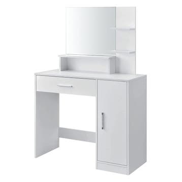 Kaptafel Wit 90cm | -47% Retour Deal | Sla je slag!, Huis en Inrichting, Tafels | Kaptafels, Verzenden, 100 tot 150 cm, 50 tot 100 cm