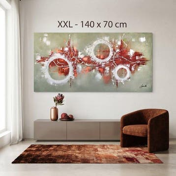 Monika Spiewak - Abstract - Oil Painting Stretched On The
