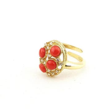 Koraal - Argento 925 - Ring - Italiaans handwerk