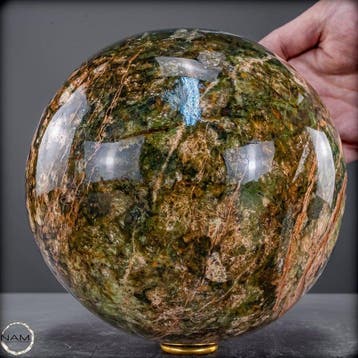XXL Chrysoprasebol – 4,3 kg natuurstenen bol met unieke