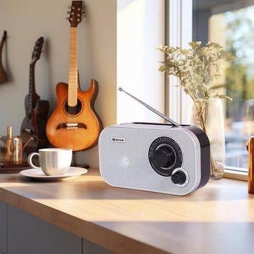 2dekans | Denver FM Radio Retro - Werkt op batterij of, Audio, Tv en Foto, Ophalen of Verzenden, Nieuw