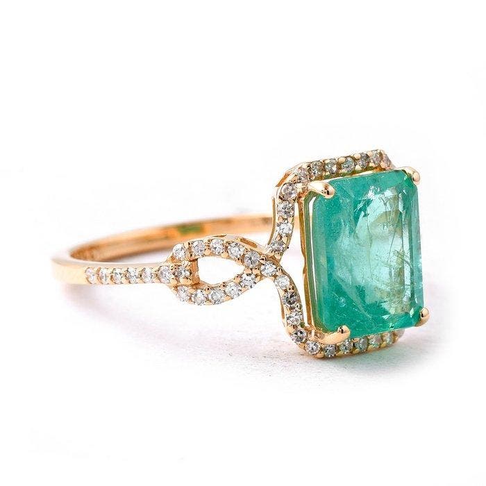 Sans prix de réserve - Bague - 14 carats Or jaune - 2.54ct., Bijoux, Sacs & Beauté, Bagues